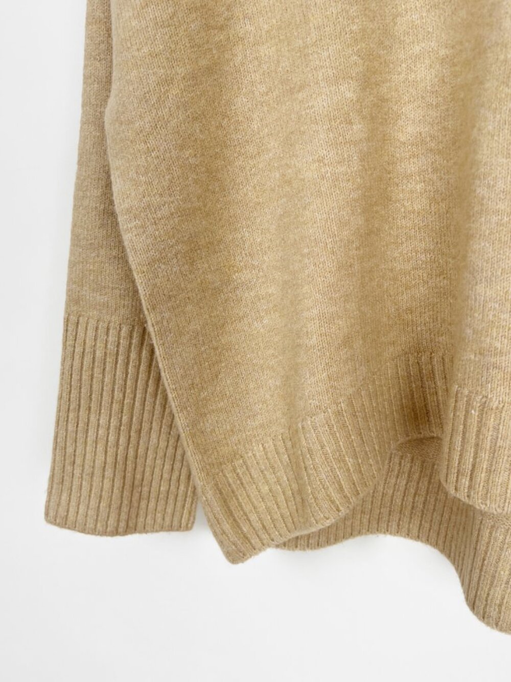 Echo Verde Dog Walker Chunky Cowl Turtleneck Sweater Oversized Long Slouchy Cozy - Picture 7 of 10